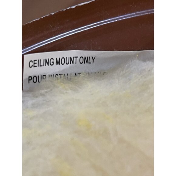 Flushmount Ceiling Light Fixture 13” Bronze 2-light Round Glass Dome 283109 - Picture 7 of 10